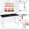 Portable Folding Table Plastic Table For Indoor Outdoor Parties Black 1