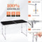 Portable Folding Table Plastic Table For Indoor Outdoor Parties Black 1