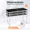 Portable Folding Table Plastic Table For Indoor Outdoor Parties Black 2