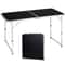 Portable Folding Table Plastic Table For Indoor Outdoor Parties Black 0