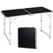 Portable Folding Table Plastic Table For Indoor Outdoor Parties Black 0