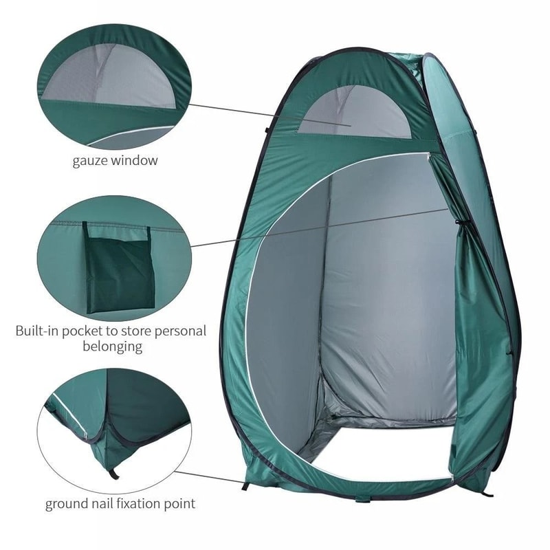 Portable Outdoor Popup Privacy Shelter Tent For Bathroom Toilet Shower Dressing Room 5