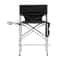 Tall Director Chair With Folding Footrest Black Iron Outdoor Indoor Use 3