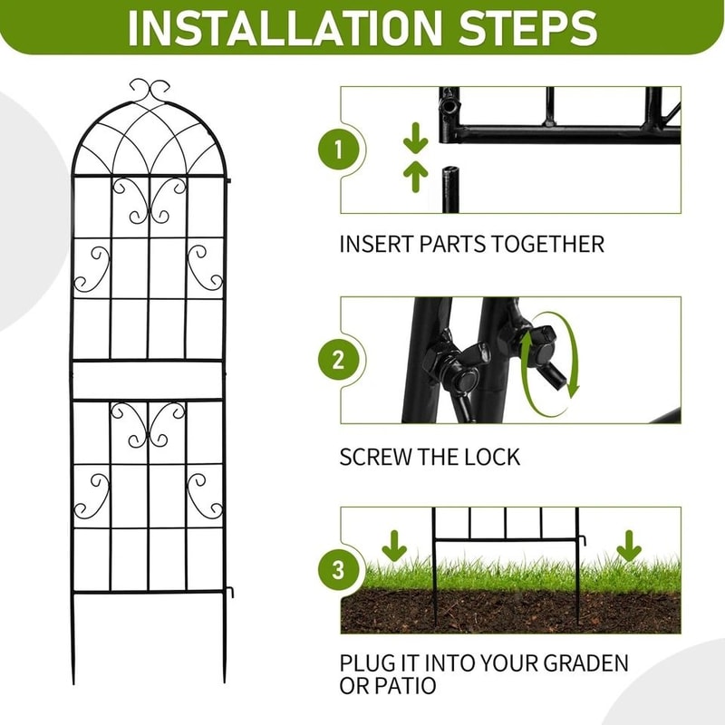 Rustproof Garden Trellis For Climbing Plants Durable Outdoor Plant Support 1