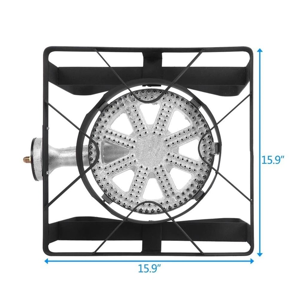 BTU Outdoor Camping Propane Burner Stove Gas Cooker Grill With Cast Iron Construction 7