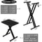 Adjustable Piano Stand And Keyboard Bench Set Portable DoubleX Construction Adjustable Height 1