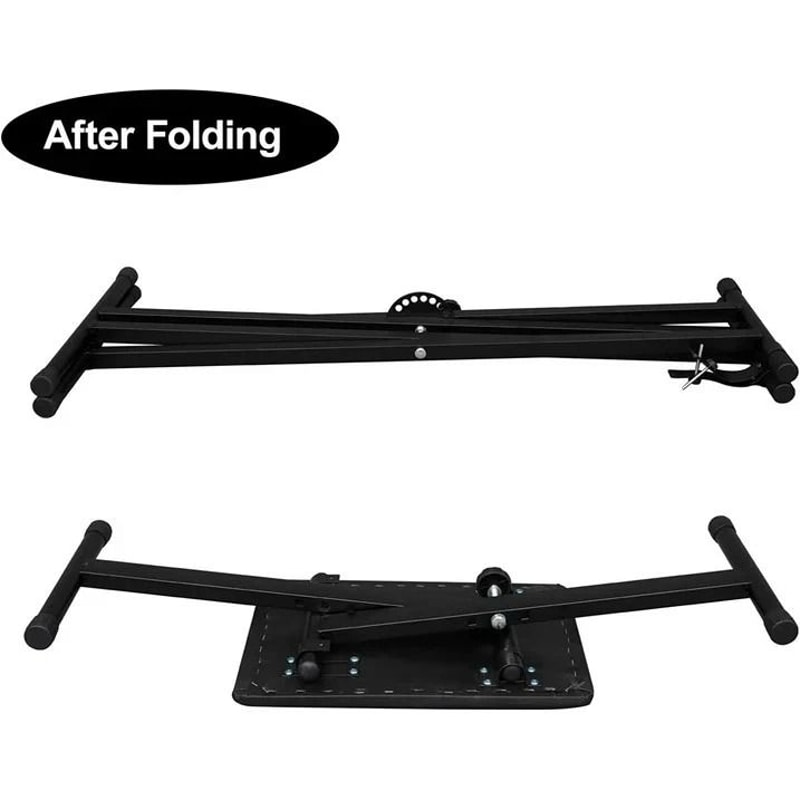 Adjustable Piano Stand And Keyboard Bench Set Portable DoubleX Construction Adjustable Height 5