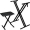 Adjustable Piano Stand And Keyboard Bench Set Portable DoubleX Construction Adjustable Height 0