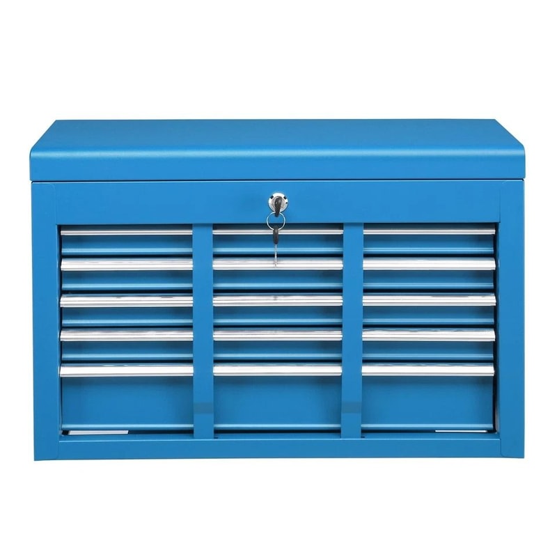 Drawer Tool Chest Storage Cabinet With Liners Durable Metal Toolbox Organizer 4
