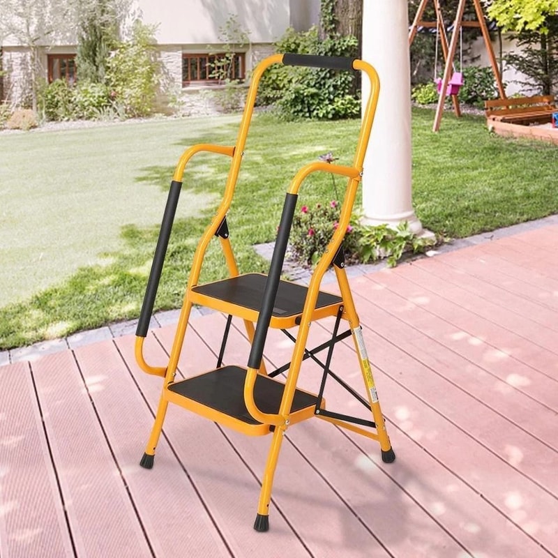 Portable Antislip Step Ladder Folding Step Stool With Capacity For Safe And Easy Reaching 0