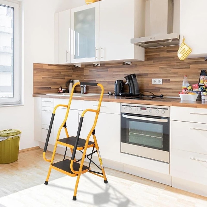 Portable Antislip Step Ladder Folding Step Stool With Capacity For Safe And Easy Reaching 9