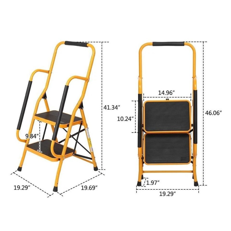 Portable Antislip Step Ladder Folding Step Stool With Capacity For Safe And Easy Reaching 10