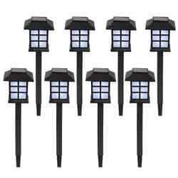 solar led pathway lights outdoor garden path lawn decor solar lanterns for walkway illumination