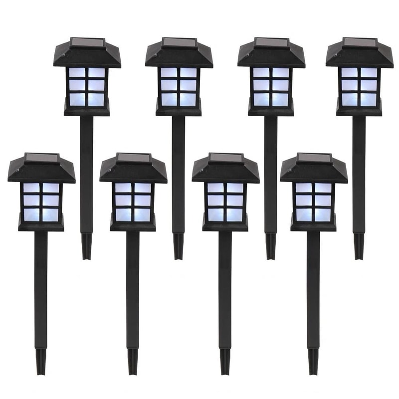 Solar LED Pathway Lights Outdoor Garden Path Lawn Decor Solar Lanterns For Walkway Illumination 0