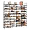 Shoe Rack Organizer Tier Storage Shelf Stackable Entryway Shoe Cabinet With Hooks 0
