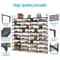 Shoe Rack Organizer Tier Storage Shelf Stackable Entryway Shoe Cabinet With Hooks 7