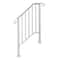White Galvanized Iron Handrails Outdoor Stair Railing 9