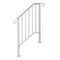 White Galvanized Iron Handrails Outdoor Stair Railing 9