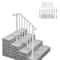 White Galvanized Iron Handrails Outdoor Stair Railing 10