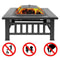 Outdoor Garden Fire Pit Heater BBQ Stove Heater For Patio Garden 6