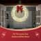 PreLit Christmas Wreath With Warm White LED Lights And Red Bows Perfect For Indoor Outdoor Holiday 2