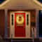 PreLit Christmas Wreath With Warm White LED Lights And Red Bows Perfect For Indoor Outdoor Holiday 11
