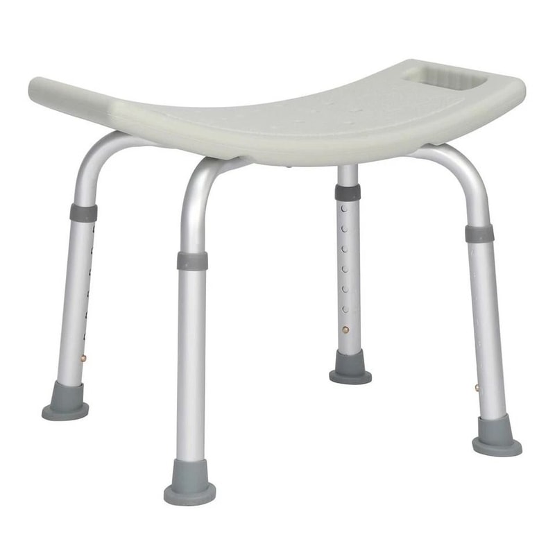 Heavy Duty Adjustable Bath Chair Shower Bench Stool For Elderly With Height Settings 1