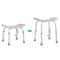 Heavy Duty Adjustable Bath Chair Shower Bench Stool For Elderly With Height Settings 4
