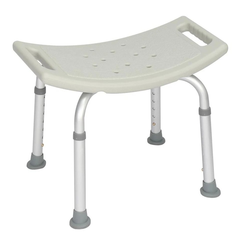 Heavy Duty Adjustable Bath Chair Shower Bench Stool For Elderly With Height Settings 6