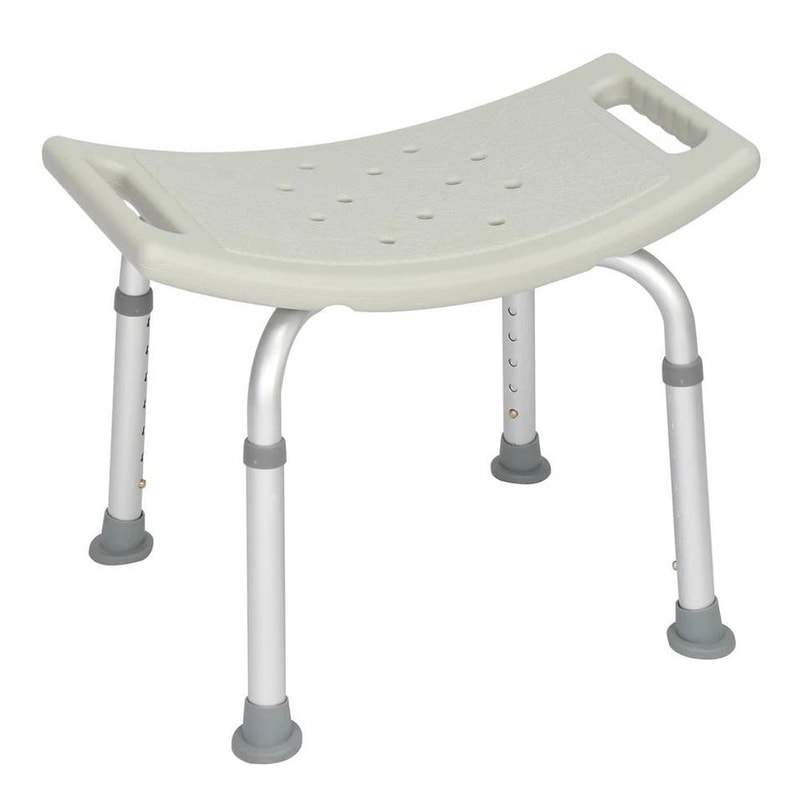 Heavy Duty Adjustable Bath Chair Shower Bench Stool For Elderly With Height Settings 6