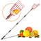 Adjustable Fruit Picker Tool With Basket Lightweight Stainless Steel Pole For Effortless Fruit Harv 3