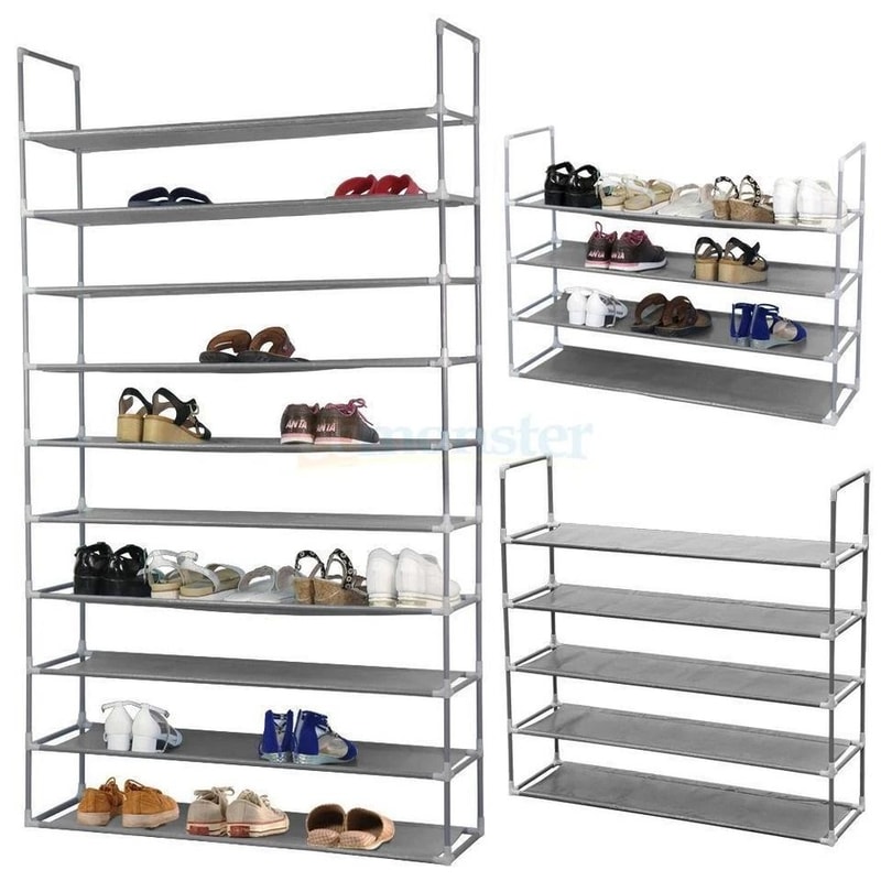 Space Saving 10Tier Shoe Rack Adjustable Free Standing Organizer For Home Office 3