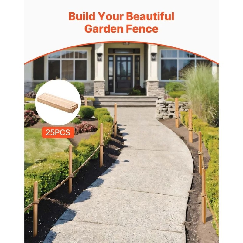 Wooden Garden Stakes Durable Fir Wood 1