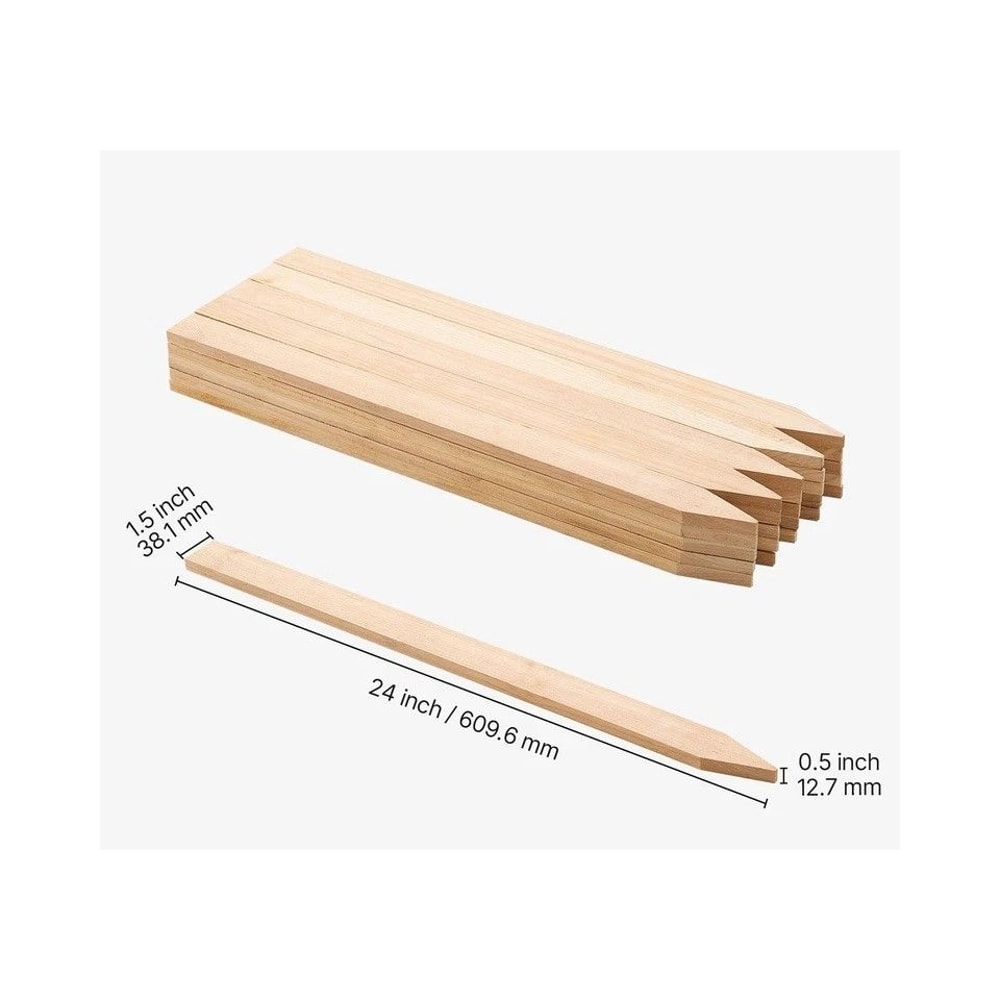 Wooden Garden Stakes Durable Fir Wood 5