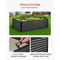 Galvanized Metal Raised Garden Bed Outdoor Planter Box For Vegetables Flowers 2