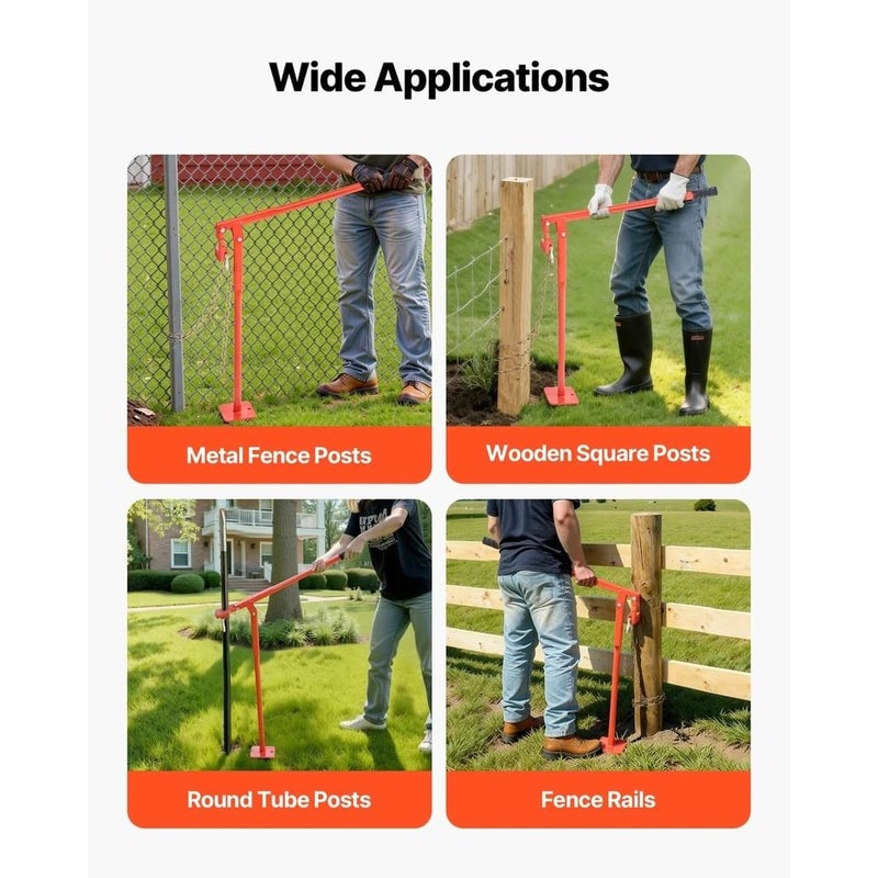 Heavy Duty TPost Puller Efficient Fence Post Remover For Metal Wood 5