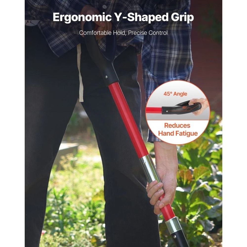 Heavy Duty Tines Garden Fork With Fiberglass Handle Digging Spading Pitchfork 2