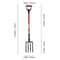 Heavy Duty Tines Garden Fork With Fiberglass Handle Digging Spading Pitchfork 6