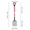 Heavy Duty Tines Garden Fork With Fiberglass Handle Digging Spading Pitchfork 6