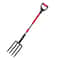 Heavy Duty Tines Garden Fork With Fiberglass Handle Digging Spading Pitchfork 0