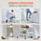 Foldable Step Stool Ladder Adjustable Height Max Load Easy Storage Stability 3