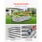 Metal Raised Garden Bed Durable Galvanized Planter Box In Silver Finish For Outdoor Gardening 2