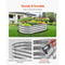 Metal Raised Garden Bed Durable Galvanized Planter Box In Silver Finish For Outdoor Gardening 2