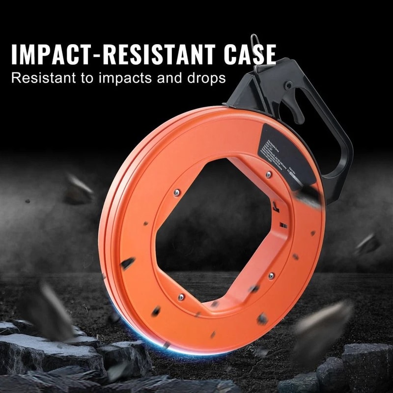 Steel Fish Tape Cable Puller With HighImpact Plastic Case 4