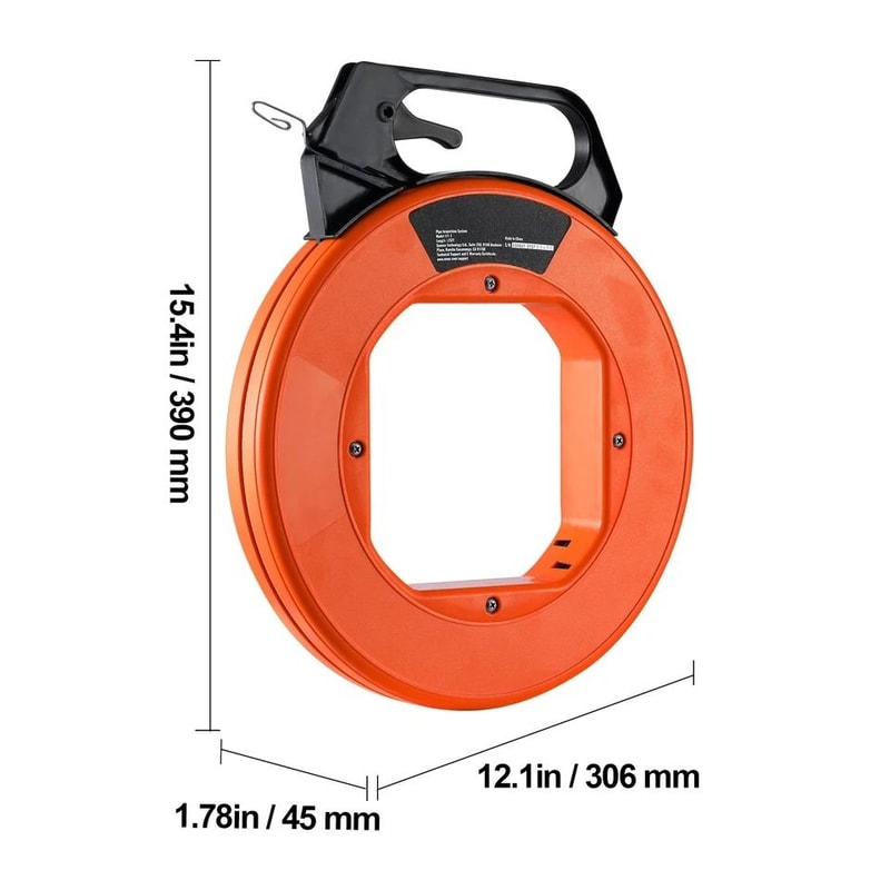 Steel Fish Tape Cable Puller With HighImpact Plastic Case 6