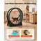 Wooden Cat Exercise Wheel Carpeted Runway For Indoor Play Physical Activity 3