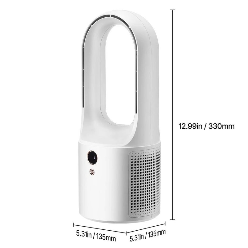 Portable Bladeless Desk Fan Compact Table Fan For Home Office And Travel Use 2