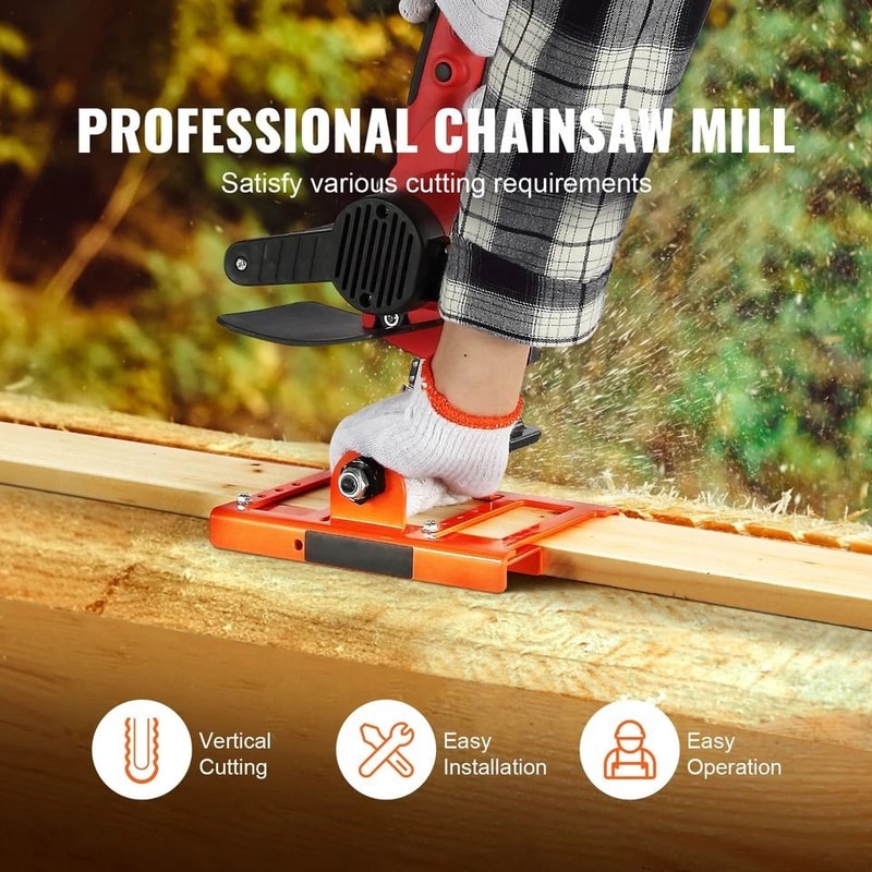 Chainsaw Mill Vertical Cast Iron Lumber Cutting Guide For Cutting Width 1