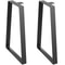 Trapezoid Solid Steel Table Legs For DIY Coffee Tables Heavy Duty Adjustable 0