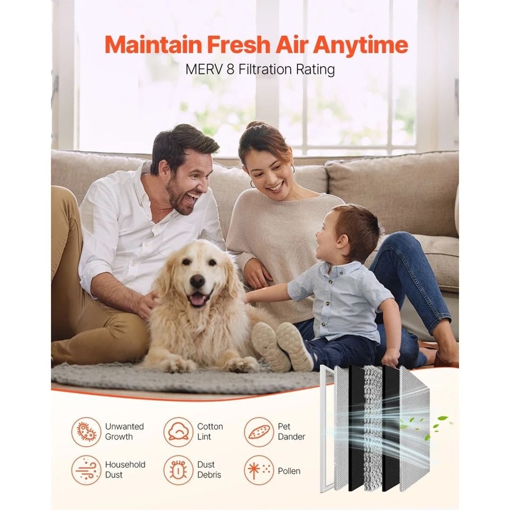 Permanent Washable Electrostatic Furnace AC Air Filter MERV EcoFriendly Durable And Efficient 1